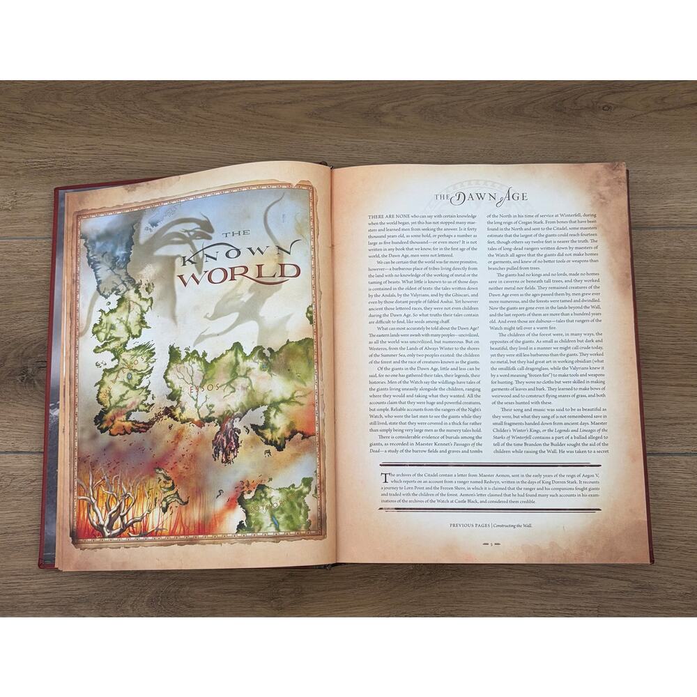 The World of Ice and Fire Hardcover George RR Martin Game of Thrones - Picture 8 of 10
